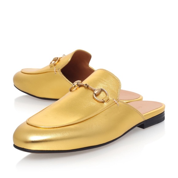 gucci princetown gold